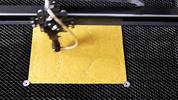 Laser cutting felt textiles